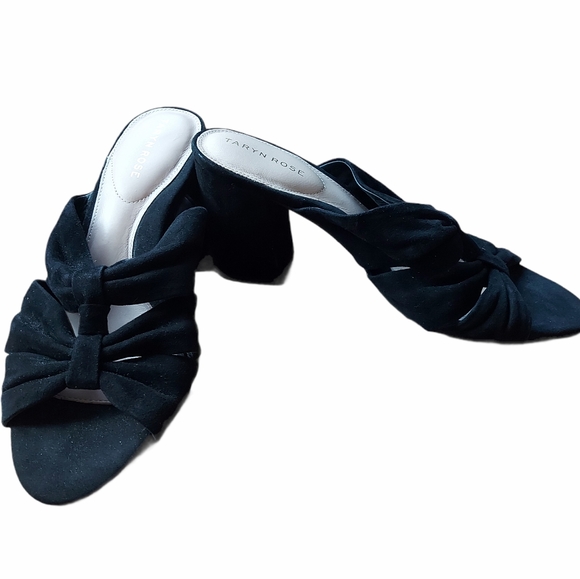 Taryn Rose Lana Slides black suede - Picture 7 of 14